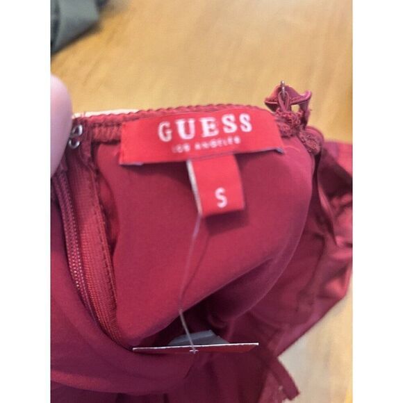 NWT GUESS Sexy Red Mini Bustier Body-Con Dress size Small.       T - Picture 6 of 8